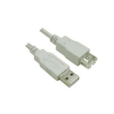 Cble USB2 AA-MA/FEM KOMELEC USBAAMF2.0-03 pour 10
