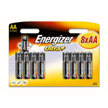 Lot de 8 piles LR 06 ENERGIZER 620314 pour 9