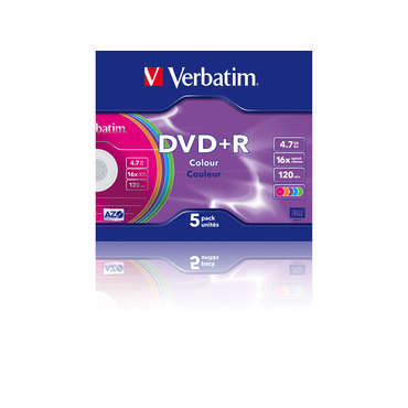 Pack 5 DVD+R VERBATIM 043556 pour 12