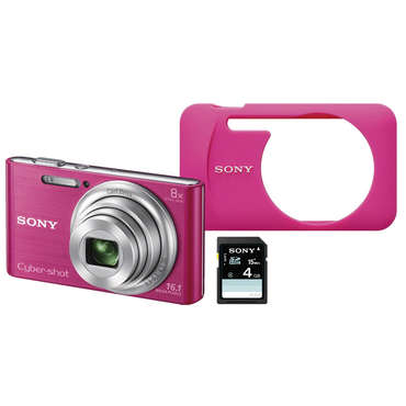 Appareil photo numrique 16.2M SONY DSC-W730 PACK coloris rose pour 80
