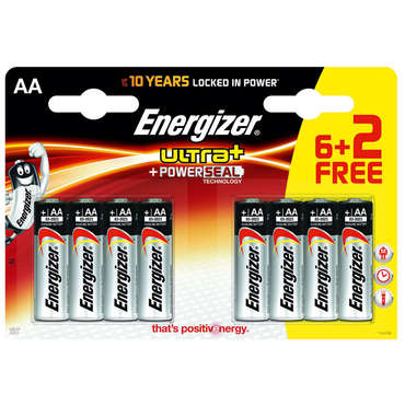 Piles LR06 AA 6+2 ENERGIZER pour 6