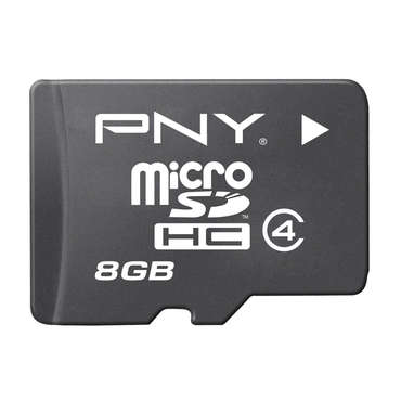 Carte mmoire Micro SD 8Go PNY SDU8G4APRE-EF pour 6